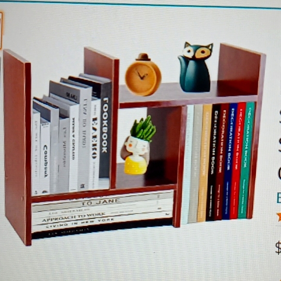Other - Fabulous adjustable wood display, desktop organizer shelf. NWT!